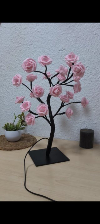 Lámpara Árbol de rosas LED Decoración Hogar