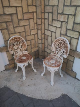 Sillas de Hierro Forjado Blancas