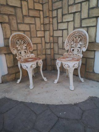 Sillas de Hierro Forjado Blancas