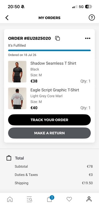 Camiseta Gymshark Shadow Seamless Negra