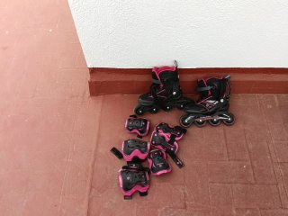 Patines Rollerblade Bravo (T. 38) + Protecciónes