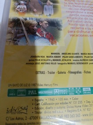 Un Rayo de Luz DVD sin abrir