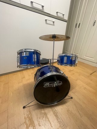 Juego de Batería Music Alley DBJK02 Azul