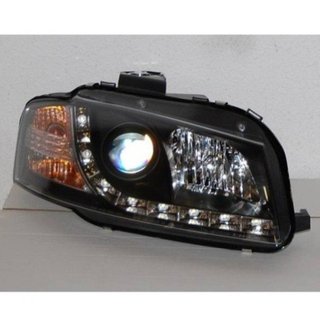 Faros Delanteros Luz De Dia Audi A3 '03-08 Black M