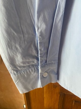 Camicia Dazy azzurra cotone con piega