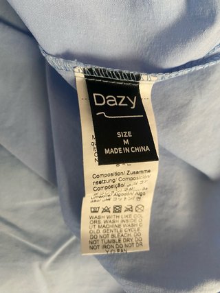 Camicia Dazy azzurra cotone con piega