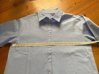 Camicia Dazy azzurra cotone con piega