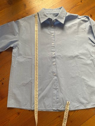 Camicia Dazy azzurra cotone con piega