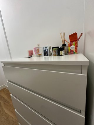 Cómoda IKEA KULLEN 5 cajones blanca