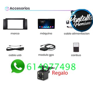Radio Pantalla CARPLAY BMW Serie 5 E39 X5