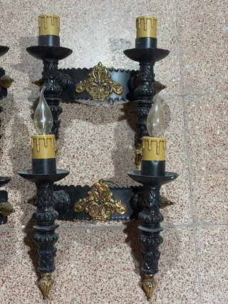 Apliques de pared estilo candelabro