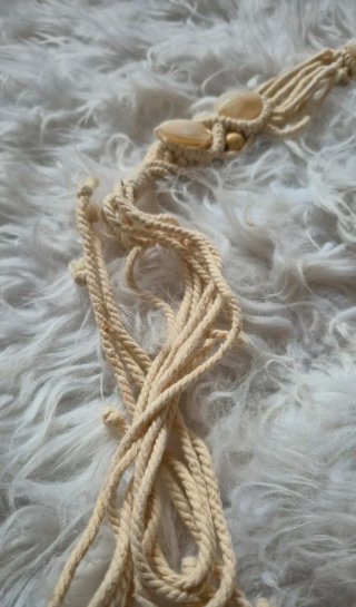 Cinturón Macramé Boho Piedras Naturales