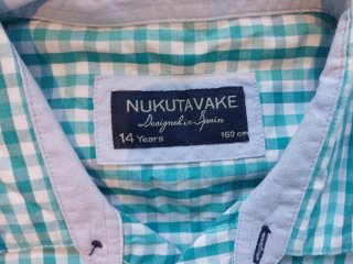 Camisa Nukutavake cuadros verde y blanco
