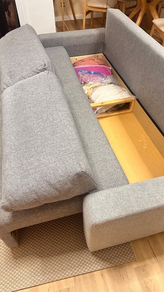 Sofá Cama Gris 3 Plazas