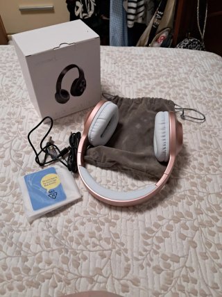 Auriculares Letscom Rosa Oro H10