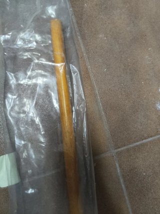 Asta per tende da 120 cm in legno con decorazioni