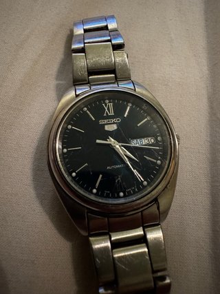 Reloj Seiko Automático 7S26-0430 Negro/Plata