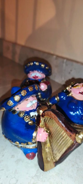 Set 3 statuine Mariachi messicani