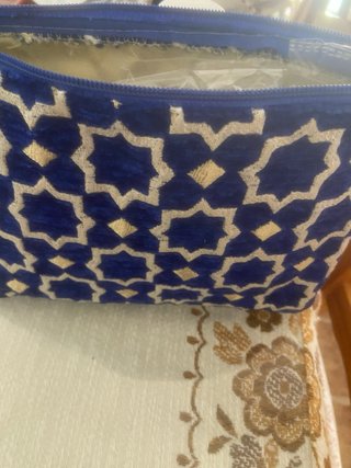 Neceser modelo granadino azul y beige