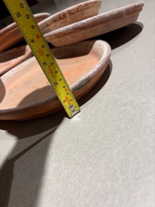 Platos de barro para macetas 25cm (20 interior)