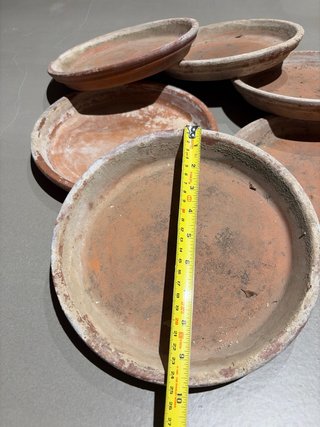 Platos de barro para macetas 25cm (20 interior)