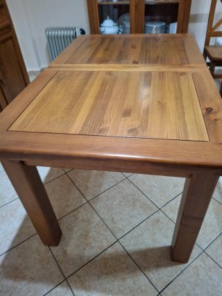 Mesa Comedor Madera maciza con 6 Sillas