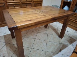 Mesa Comedor Madera maciza con 6 Sillas