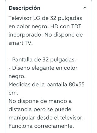 Televisor LG 32 pulgadas