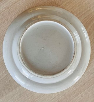 Excepcional plato porcelana china (escena palacio)