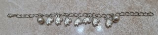 Pulsera Plata Elefantes y Bolas
