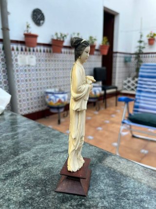 Figura Muñeca China Antigua