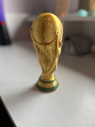 Copa del Mundial e imán de nevera