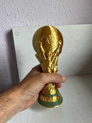 Copa del Mundial e imán de nevera