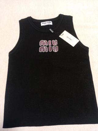 Top Miu Miu s Negro con Logo