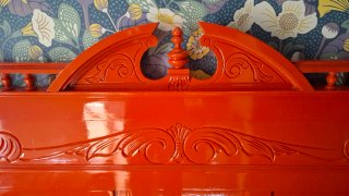 Cabecero de cama 180 cm naranja