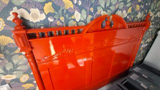Cabecero de cama 180 cm naranja