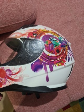 Casco Moto Shiro Diseño Colorido