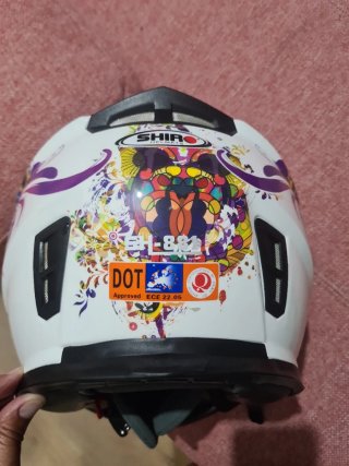 Casco Moto Shiro Diseño Colorido