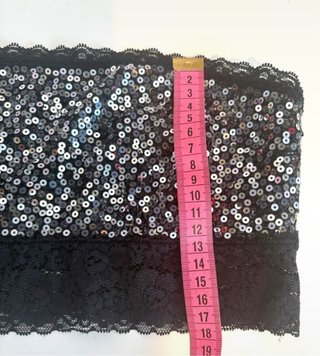 Bandeau lentejuelas negro S/M