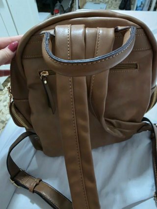 Mochila y billetera Paco Martínez marrón