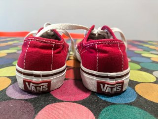 Zapatillas Vans tela rojas Talla 32,5
