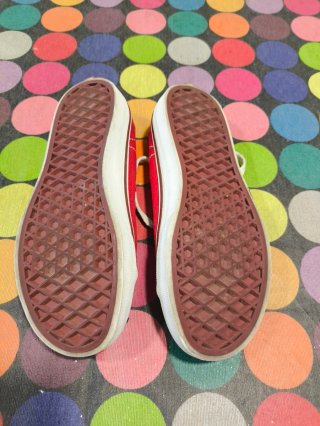 Zapatillas Vans tela rojas Talla 32,5
