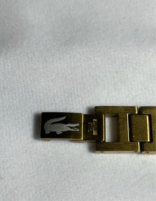 Pulsera Lacoste Metropole Dorada Original