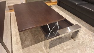 Mesa de centro moderna ELEVABLE wengué