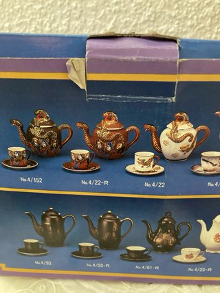 Juego té/café oriental porcelana de Japón.