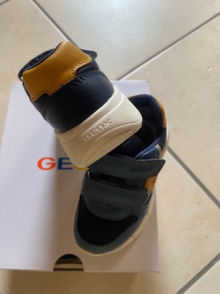 Scarpine Geox Blu/Giallo Misura 22