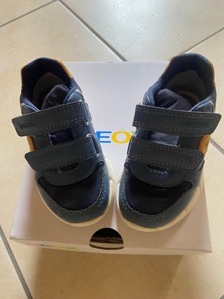 Scarpine Geox Blu/Giallo Misura 22