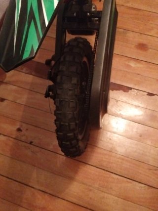 Moto Eléctrica Enduro/Motocross Negra y Verde