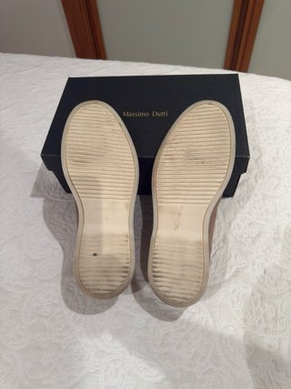 Mocasines Massimo Dutti Piel Beige