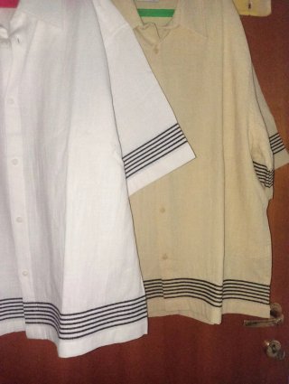 Camicie Calliope taglia M, bianca e beige nuove